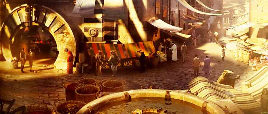 Early concept art for "Exotic City", image StarWarsNewsNet